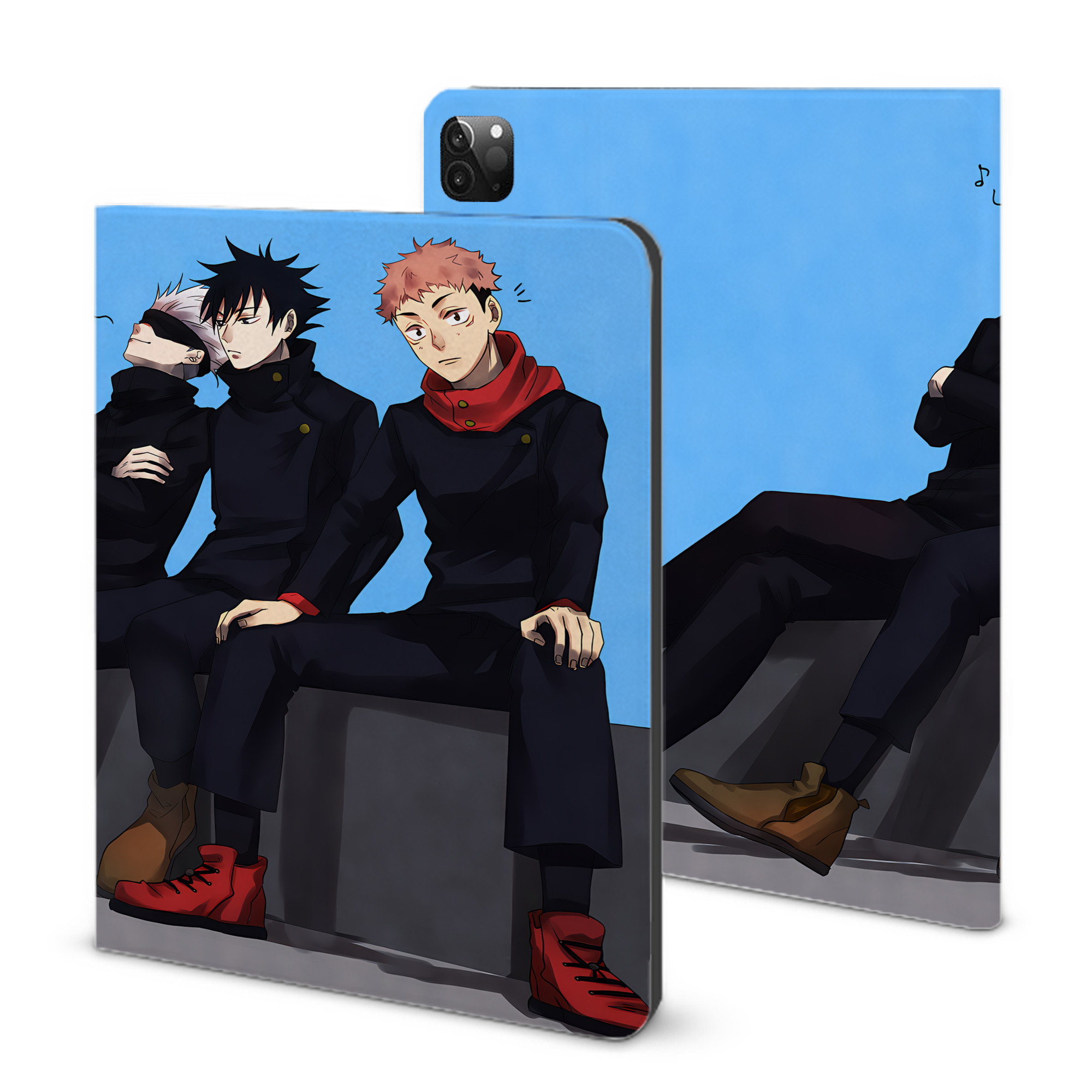 （画像用） 呪術廻戦 Jujutsu Kaisen IPadケース ペンホルダー付き ブックスタイルデザイン